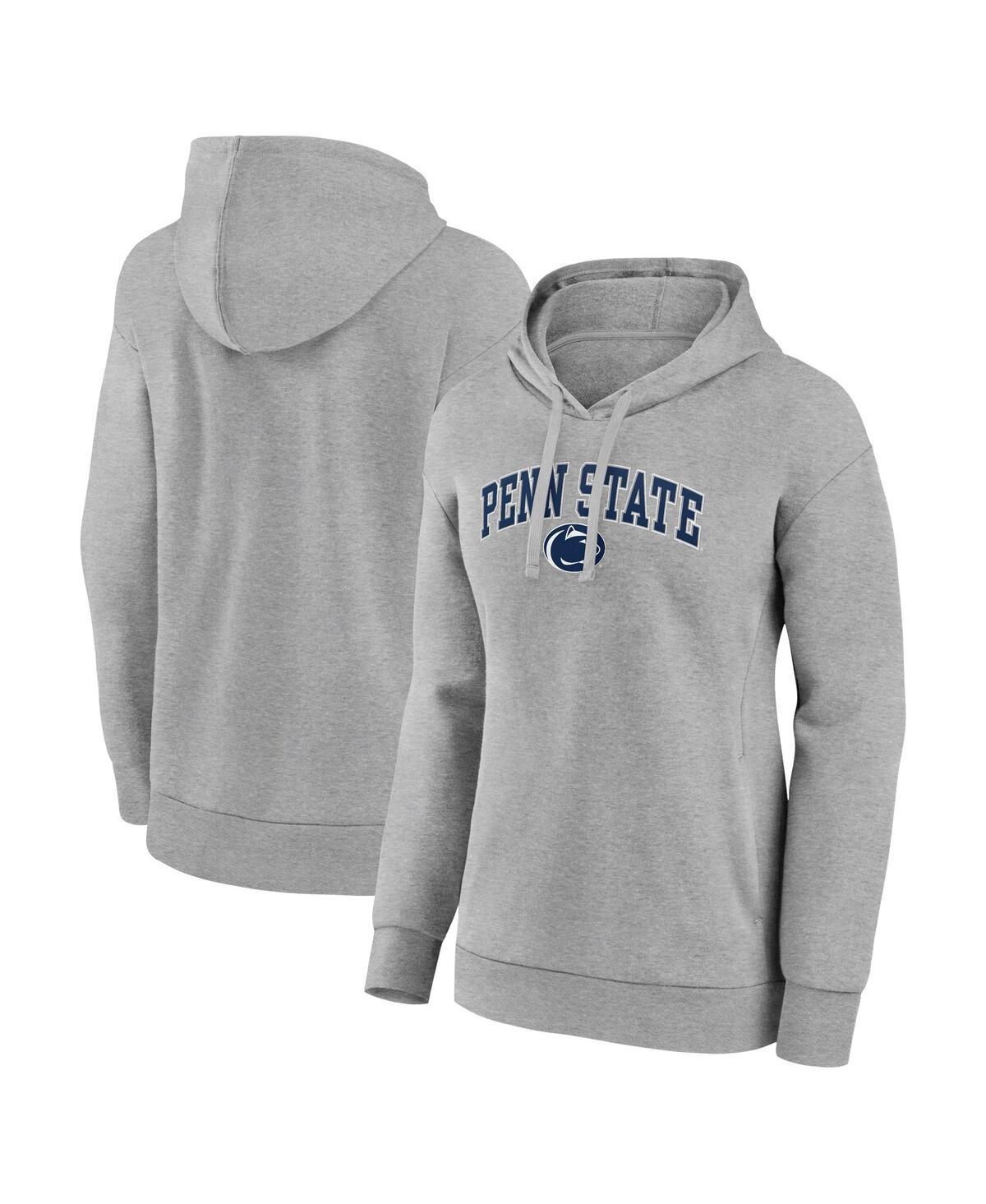 Womens Fanatics Heather Gray Penn State Nittany Lions Evergreen Campus Pullover Hoodie Product Image