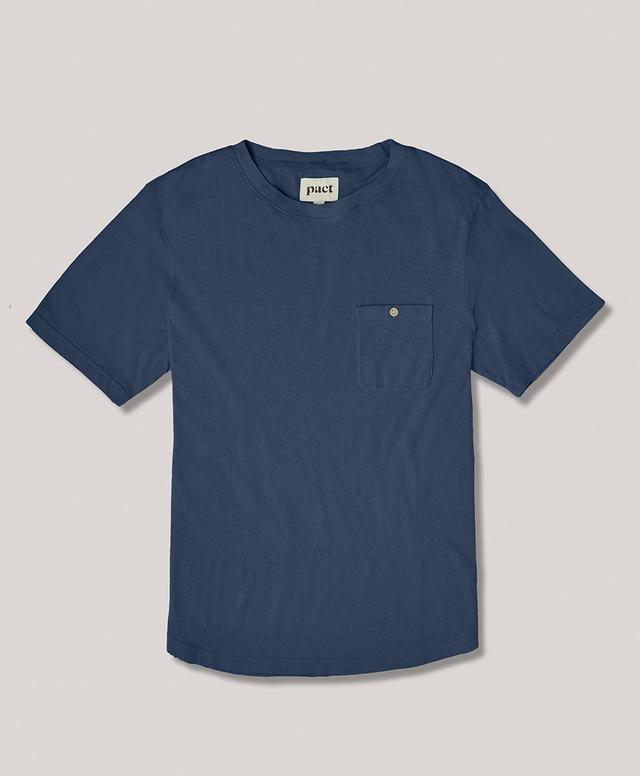 Mens French Navy The Portside Short Sleeve Pocket Crew S Product Image