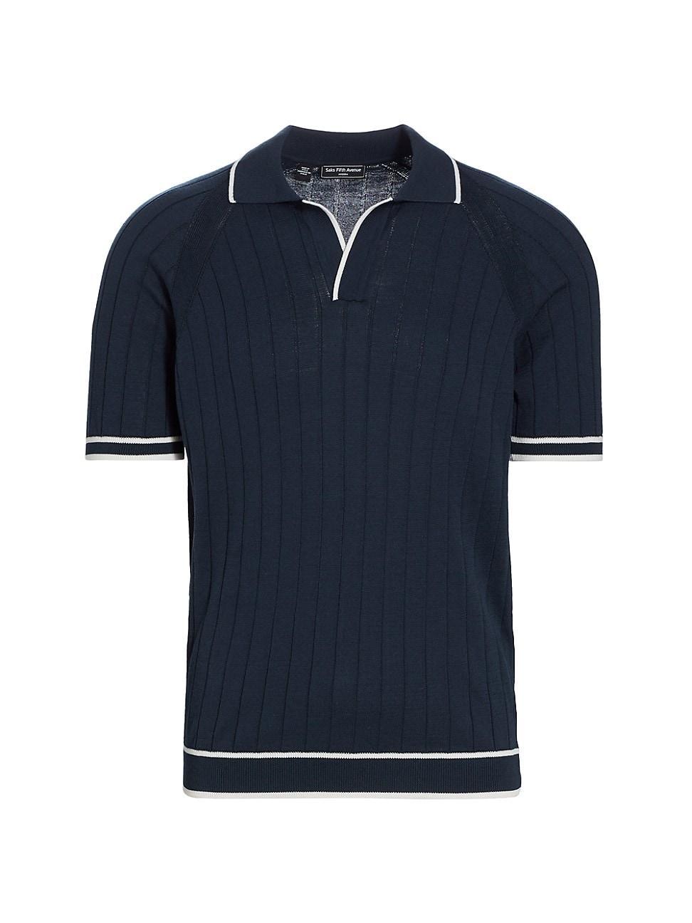 Mens Slim-Fit Cotton-Blend Polo Shirt Product Image