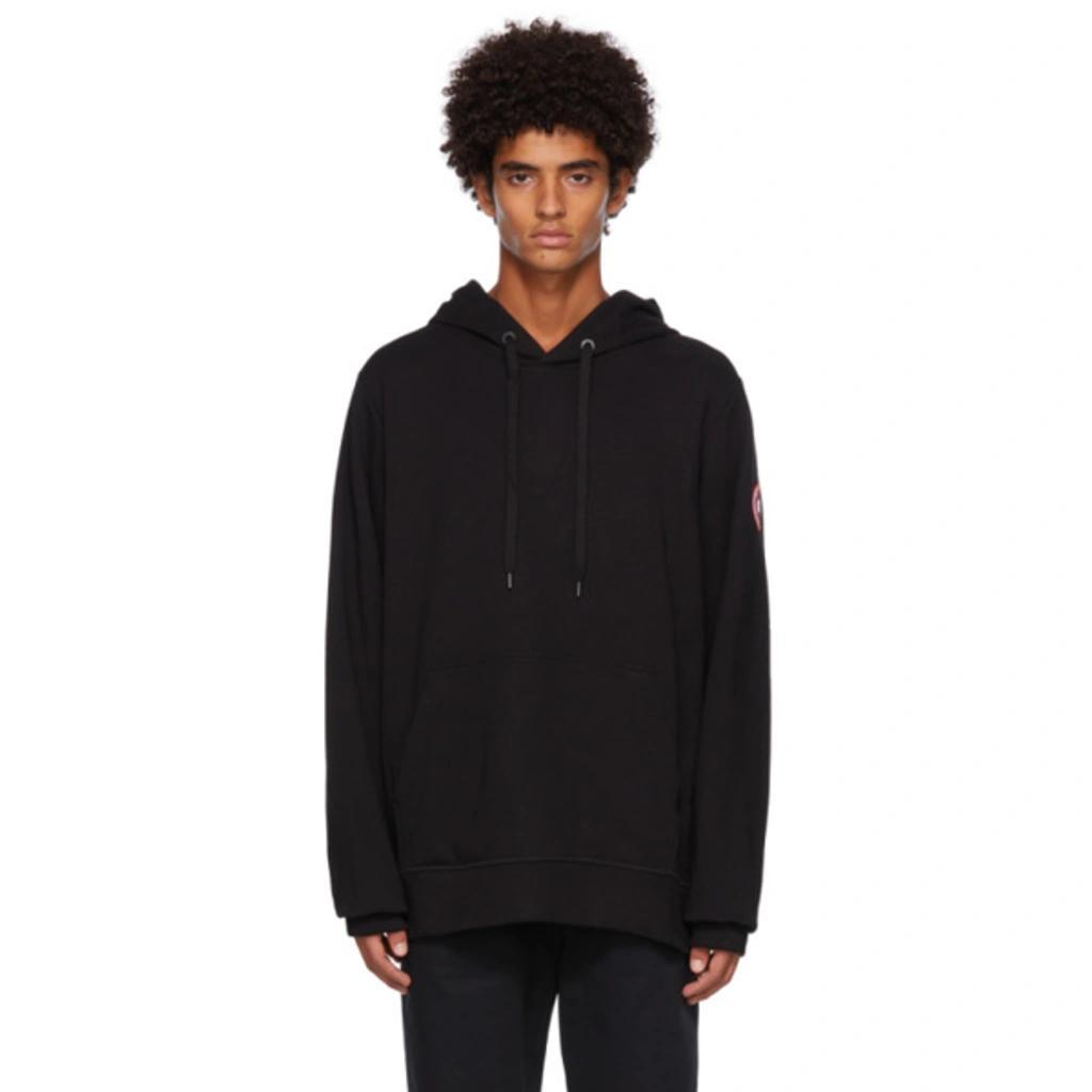 CANADA GOOSE Huron Relaxed-fit Cotton-jersey Hoody In Black Product Image