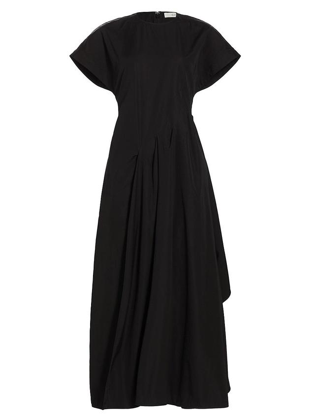 Womens Short-Sleeve Side Wrap Midi Dress Product Image