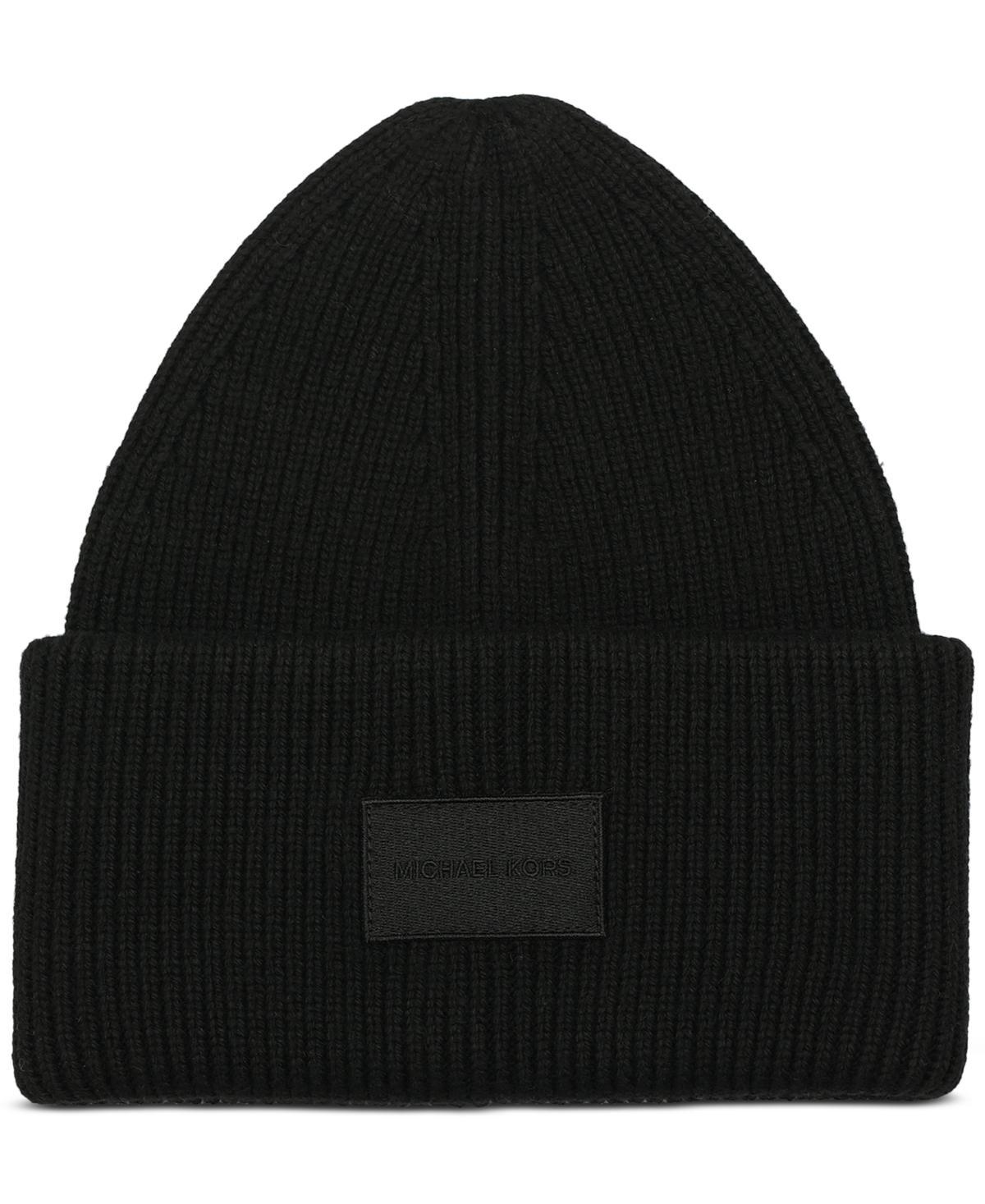 Michael Michael Kors Womens Fine Rib Cuff Beanie Product Image