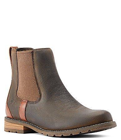 Ariat Womens Wexford Waterproof Leather Lug Sole Chelsea Booties Product Image