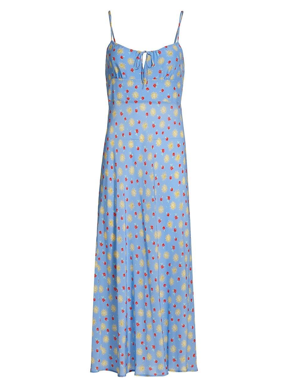 Womens Lanie Sleeveless Floral Midi-Dress Product Image