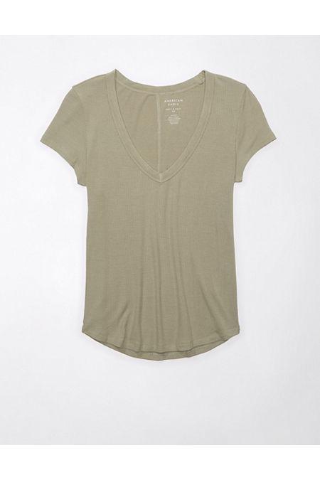 AE Soft Sexy Short-Sleeve V-Neck Tee Womens Product Image