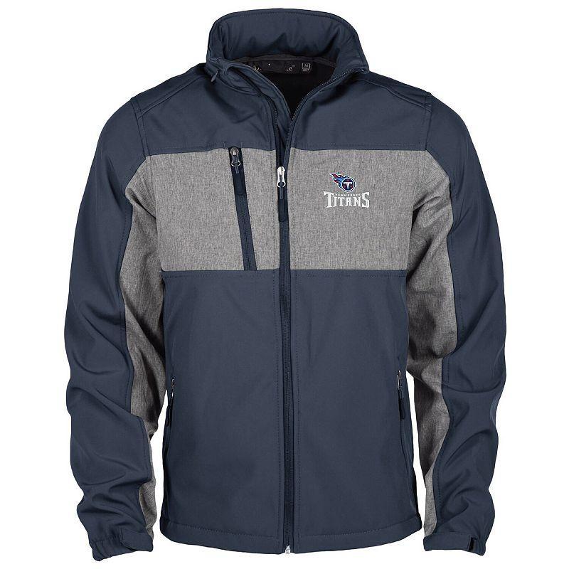 Mens Dunbrooke Tennessee Titans Circle Zephyr Softshell Full-Zip Jacket Blue Product Image