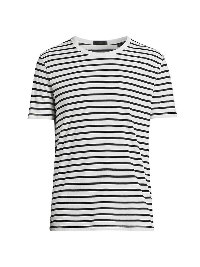 Mens Striped Cotton T-Shirt Product Image