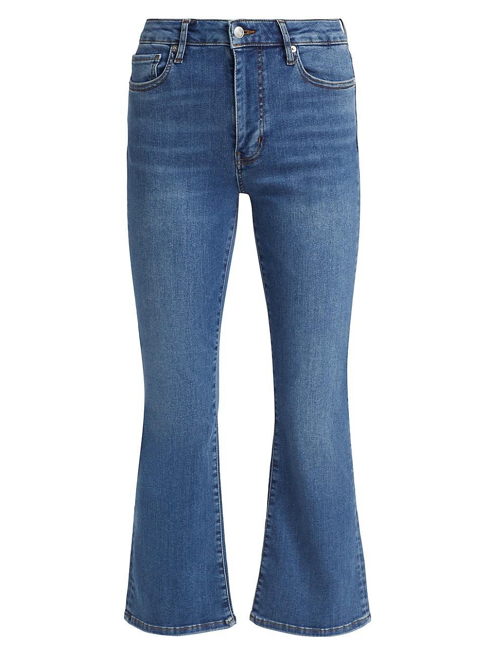 Womens Le Crop High-Rise Bootcut Jeans Product Image