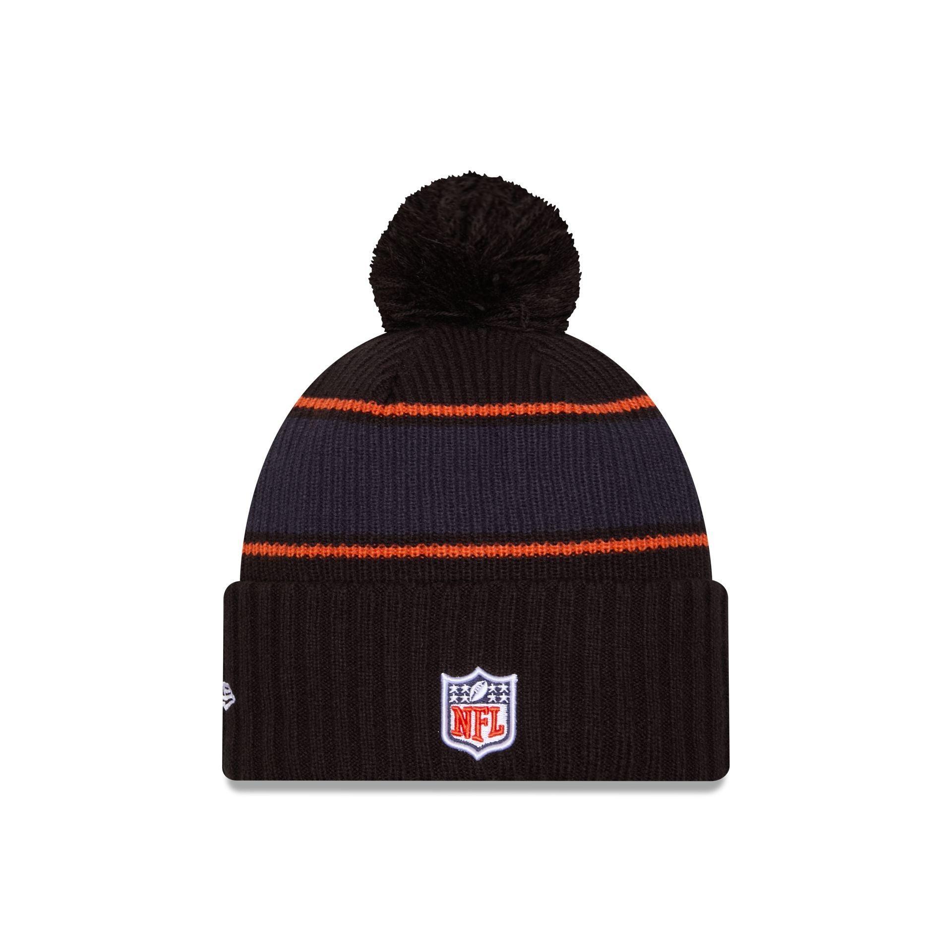 Chicago Bears 2024 Cold Weather Black Pom Knit Hat Male Product Image