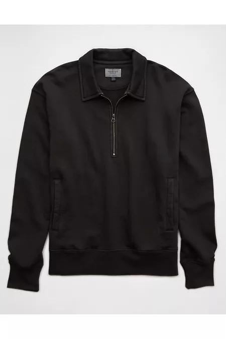 AE Quarter-Zip Polo Collar Sweatshirt Men's Product Image