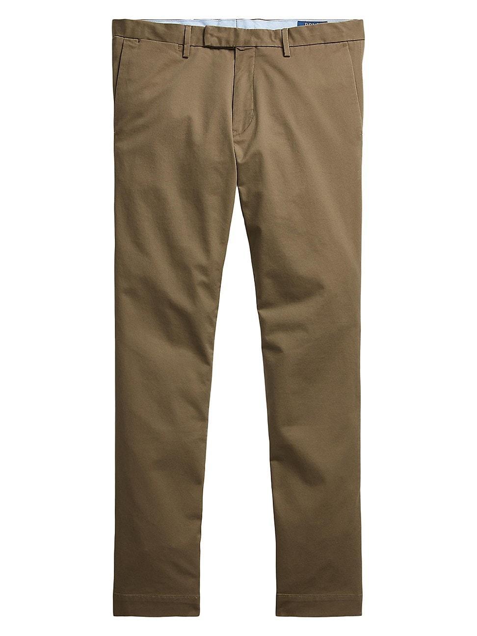 Mens Stretch-Cotton Flat-Front Pants Product Image