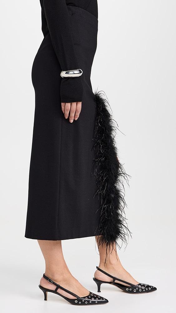 MEIMEIJ Midi Skirt With Feathers | Shopbop Product Image