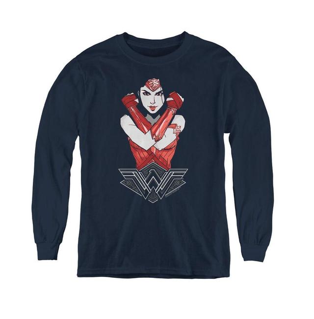 Wonder Woman Boys Movie Youth Amazon Long Sleeve Sweatshirts Product Image