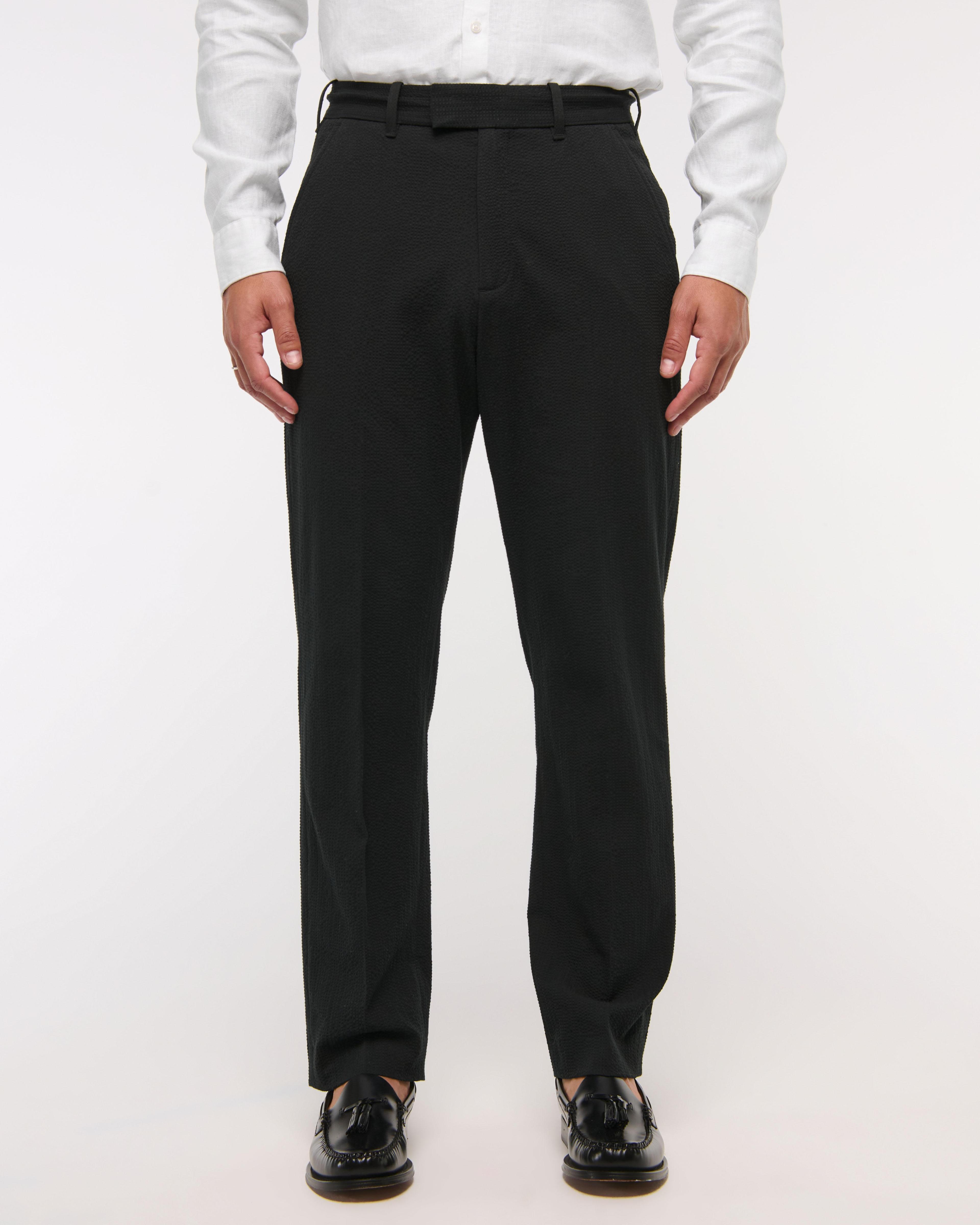 The A&F Collins Athletic Fit Seersucker Suit Pant Product Image