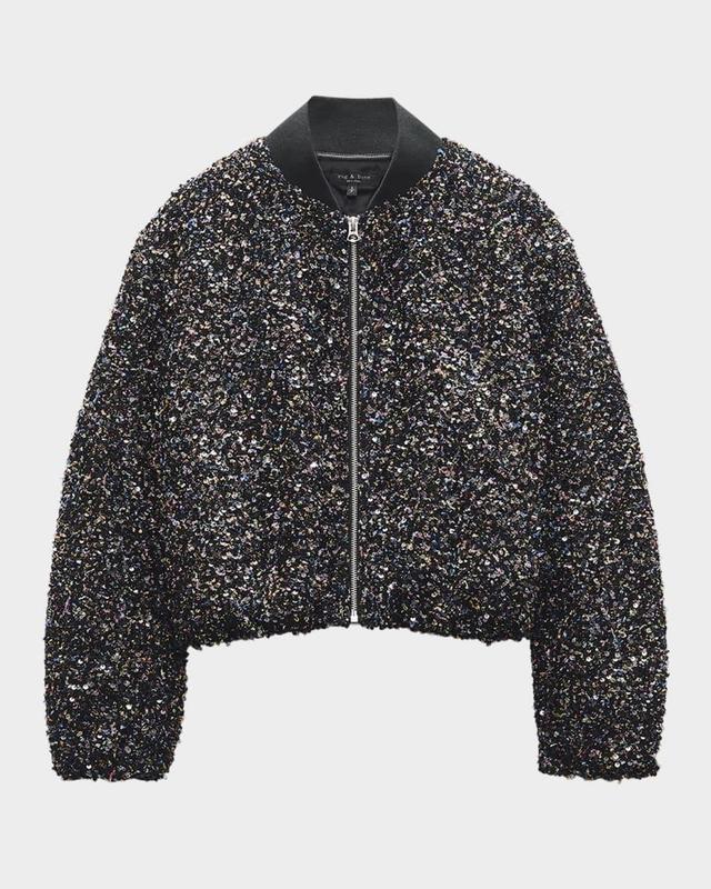 Samira Sequined Bomber Jacket Product Image