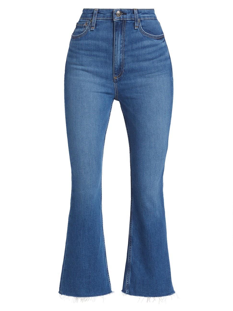 Womens Casey Flared Ankle-Crop Jeans Product Image