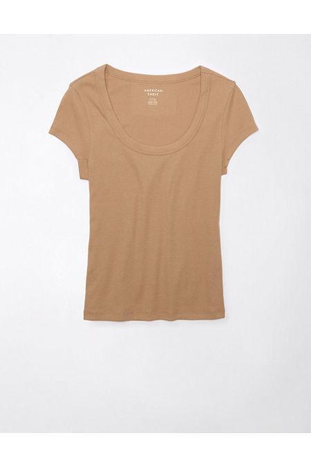 AE Hey Baby Scoop Ribbed T-Shirt Women's Product Image