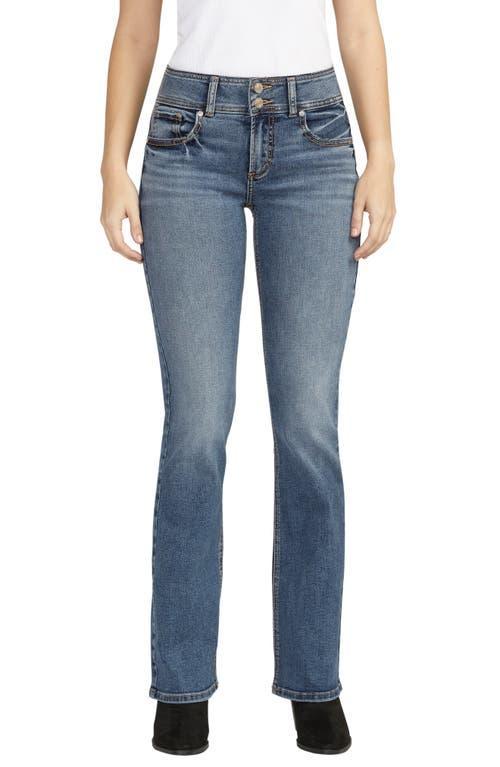 Silver Jeans Co. Suki Curvy Mid Rise Slim Bootcut Jeans Product Image