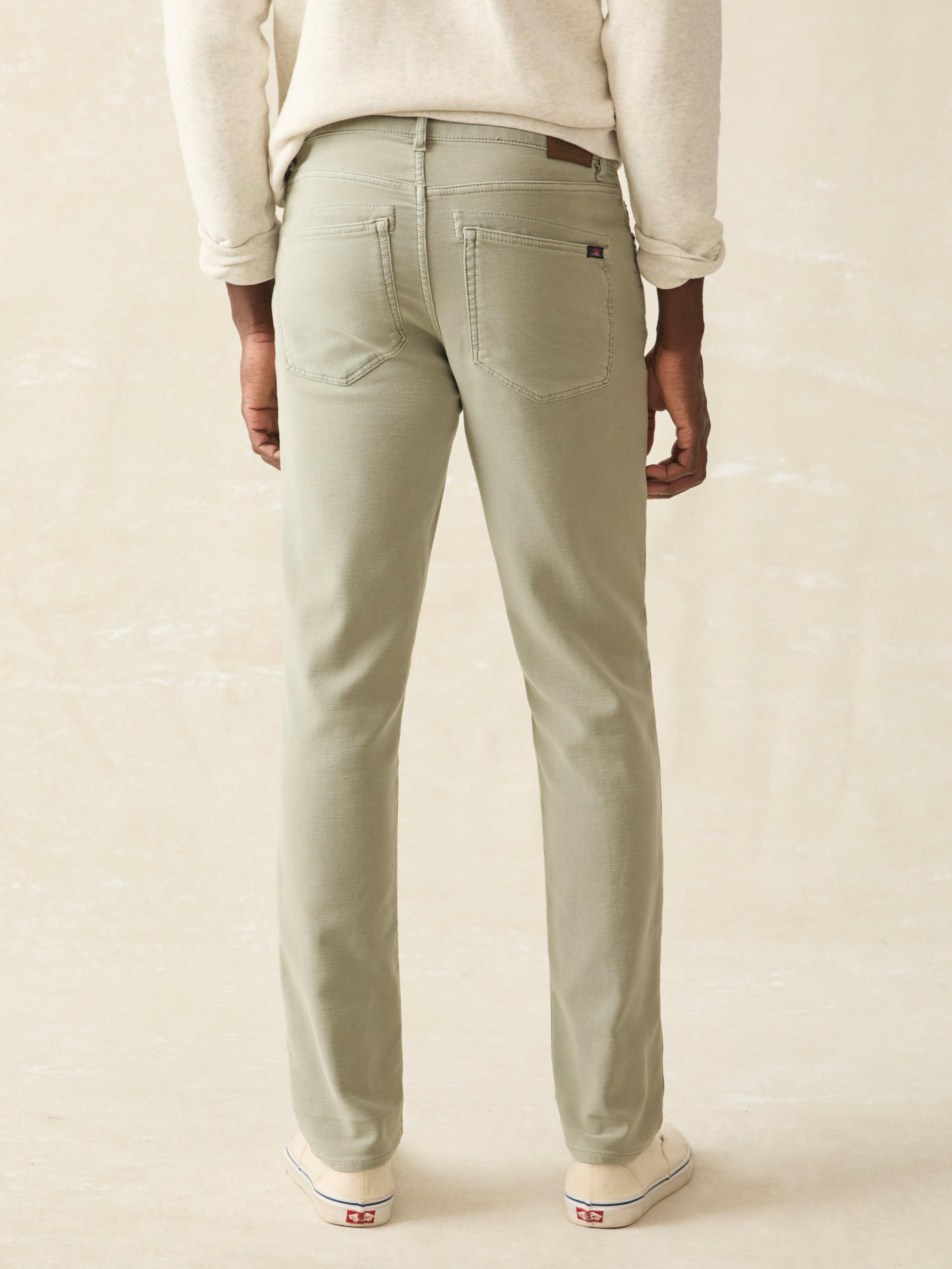 Stretch Terry 5-Pocket Pant - Faded Olive Male Product Image