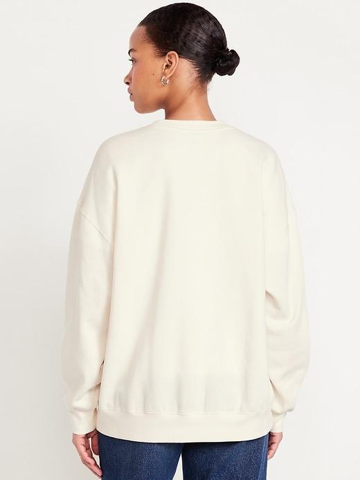 Oversized Crew-Neck Sweatshirt Product Image