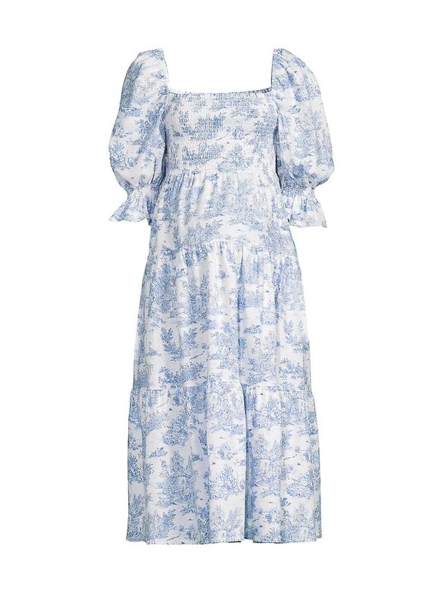 Womens Kiko Toile Print Smocked Dress Product Image