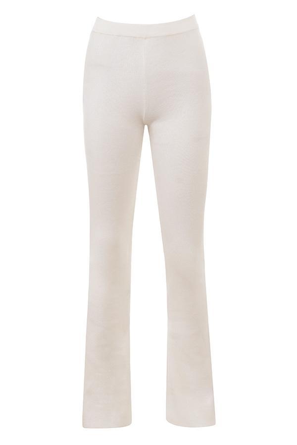 Wren Ivory Cashmere Slim Cigarette Pants Product Image