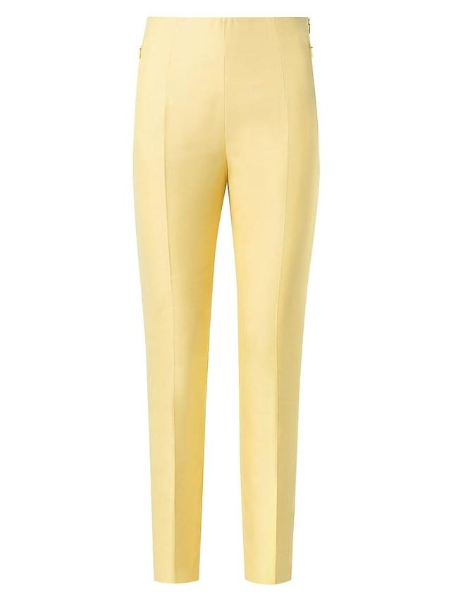 Conny Double-Face Cotton Slim Straight-Leg Pants Product Image