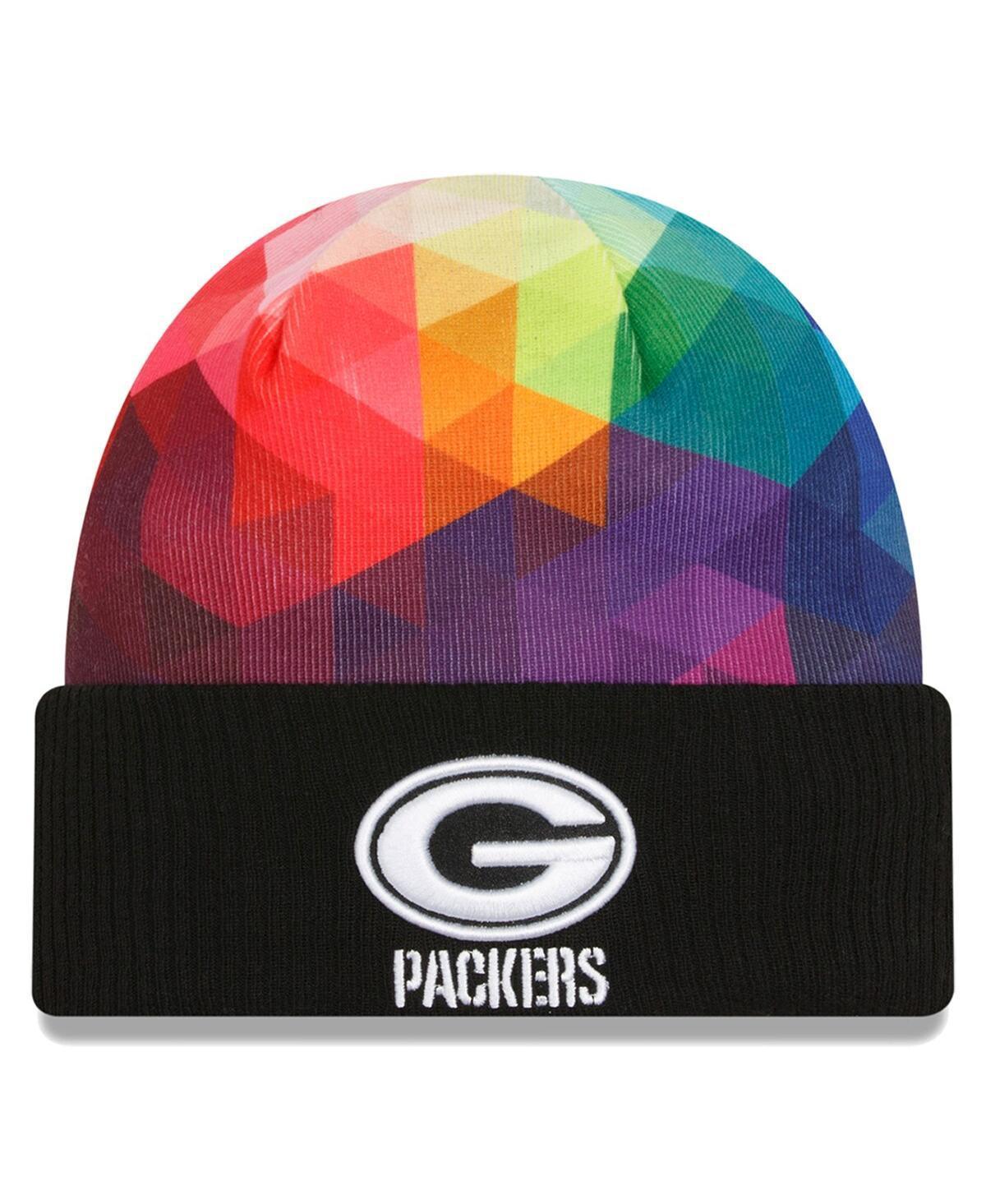 Mens New Era Black Green Bay Packers 2023 Nfl Crucial Catch Cuffed Knit Hat Product Image