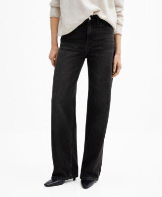 MANGO Mid Rise Wide Leg Jeans product image