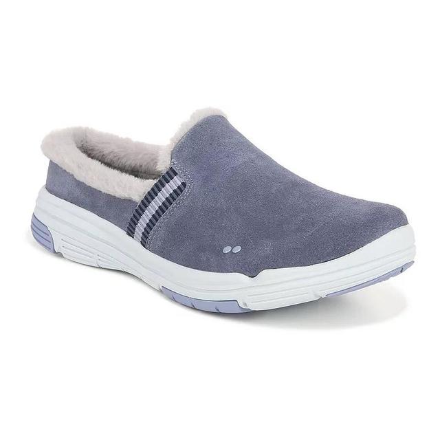 Ryka Alaska Womens Faux Fur Mules Blue Product Image