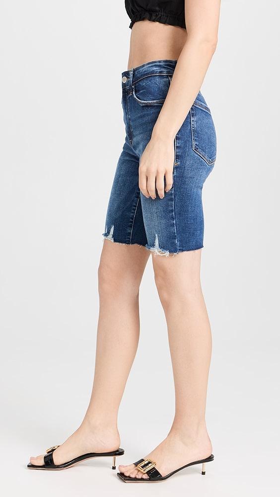 Good American Always Fits Good Legs Bermuda Raw Hem Shorts | Shopbop Product Image