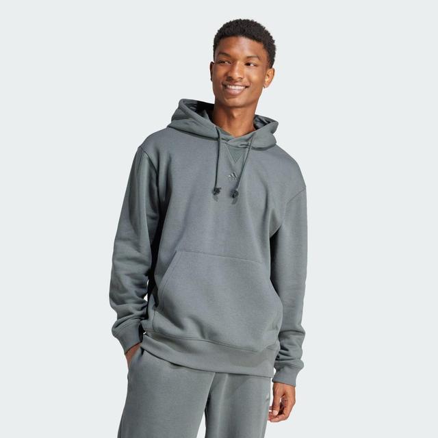 adidas ALL SZN Fleece Hoodie Legend Ivy L Mens Product Image