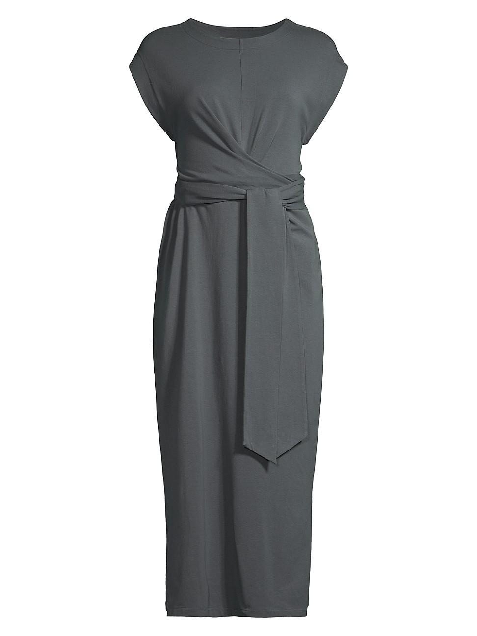 Womens Fei Tie-Front Midi-Dress Product Image