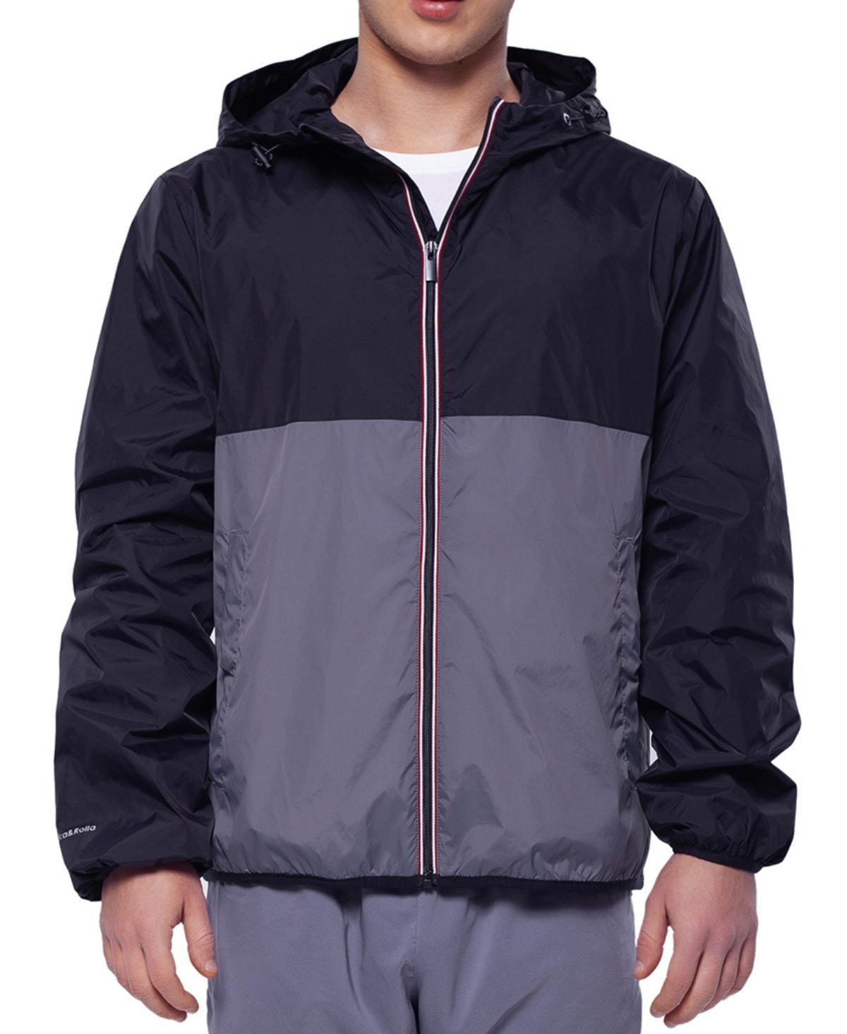 Rokka&Rolla Mens Packable Mesh lined Lightweight Windbreaker Jacket Product Image