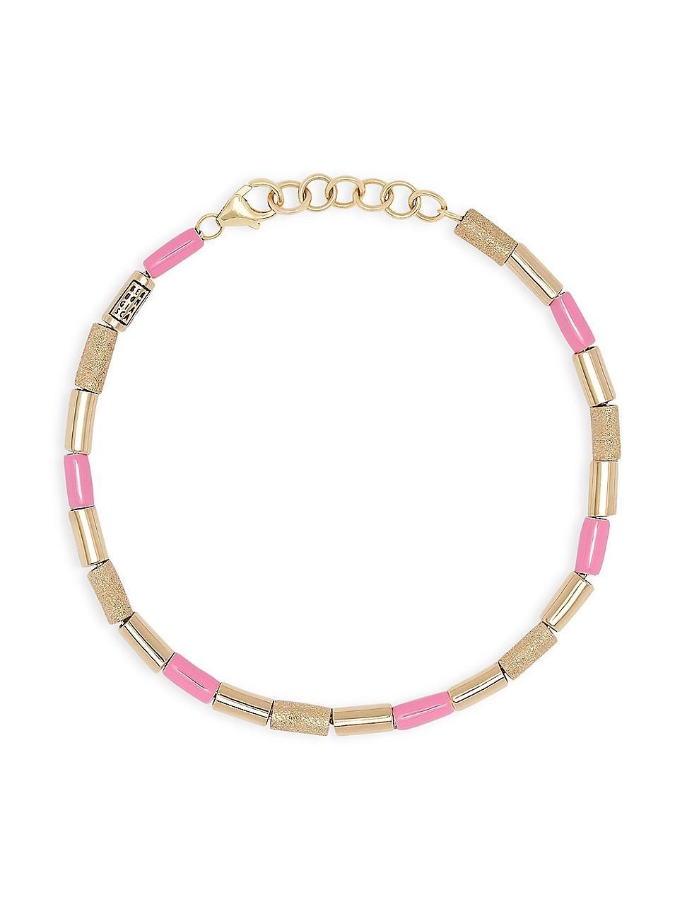 Womens Goldtone & Enamel Beaded Bracelet Product Image