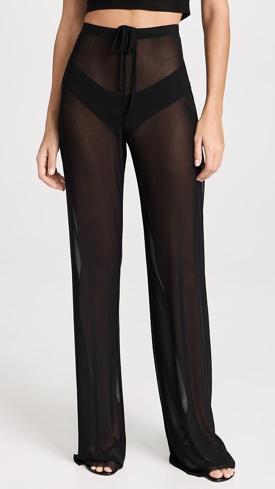 Good American Wide Mesh Pants | Shopbop Product Image