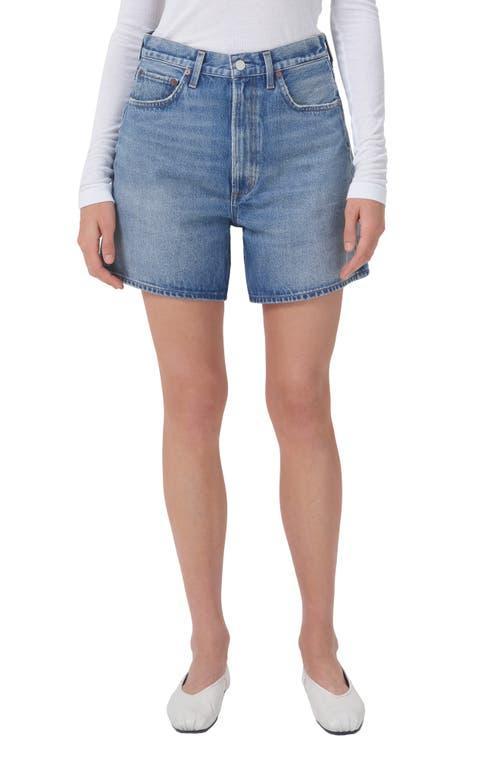 AGOLDE Stella Super High Waist Organic Cotton Denim Shorts Product Image