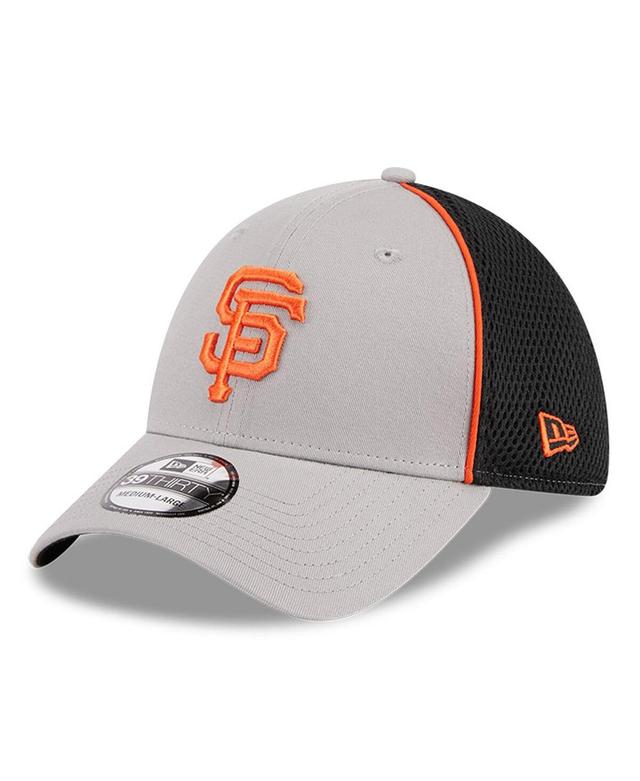 Mens New Era Gray San Francisco Giants Pipe 39THIRTY Flex Hat Grey Product Image