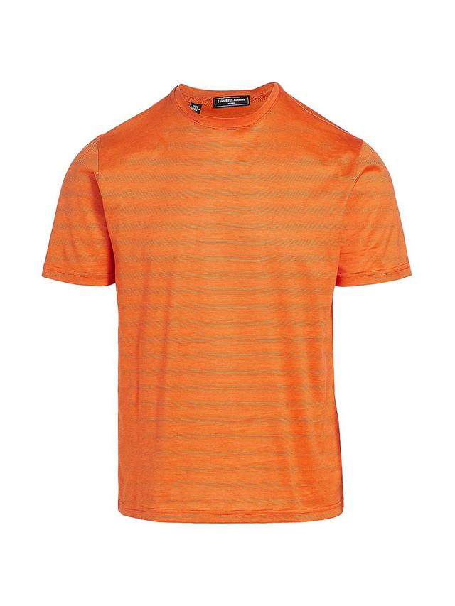 Mens Slim-Fit Micro Striped T-Shirt Product Image