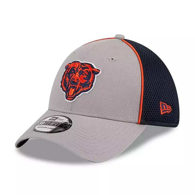 Mens New Era Gray Chicago Bears Pipe 39THIRTY Flex Hat Product Image