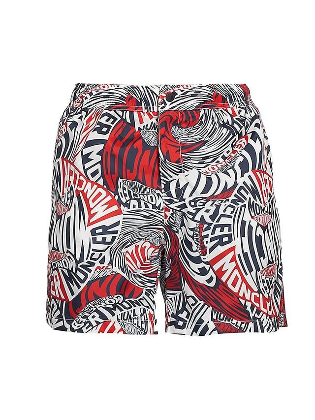 Mens Slim-Fit Logo Swim Shorts Product Image