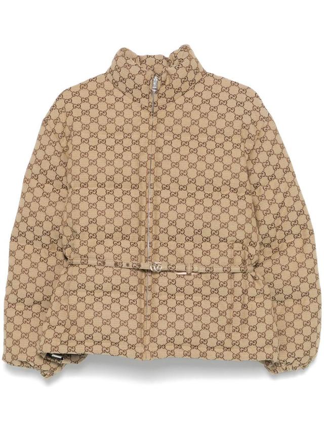 Bomber Gg Canvas In Brown Product Image