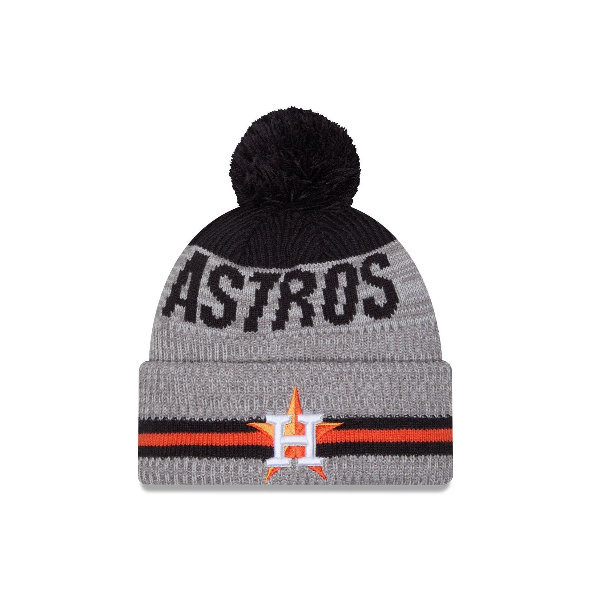 Houston Astros Runner Pom Knit Hat Male Product Image