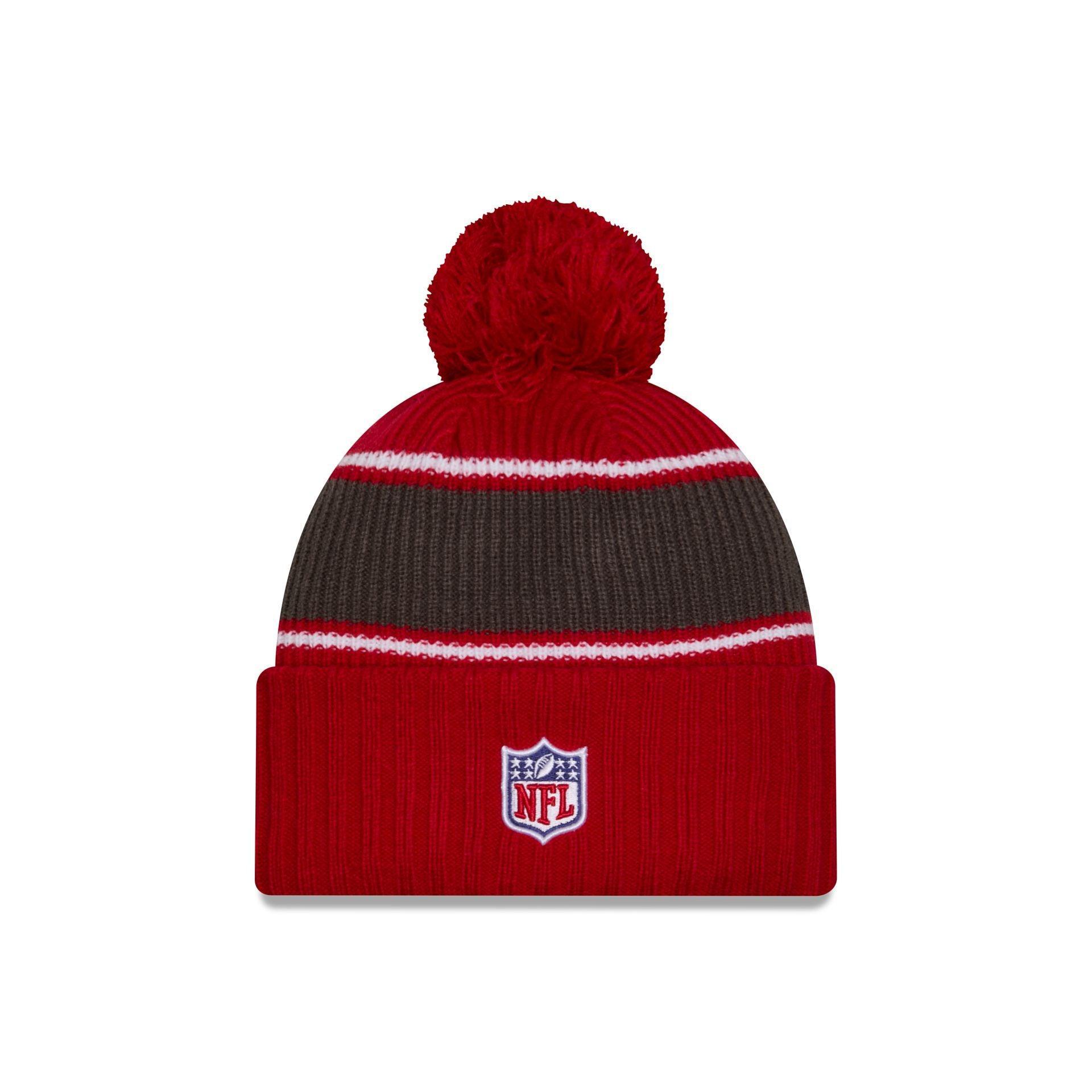 Tampa Bay Buccaneers 2024 Cold Weather Sport Pom Knit Hat Male Product Image