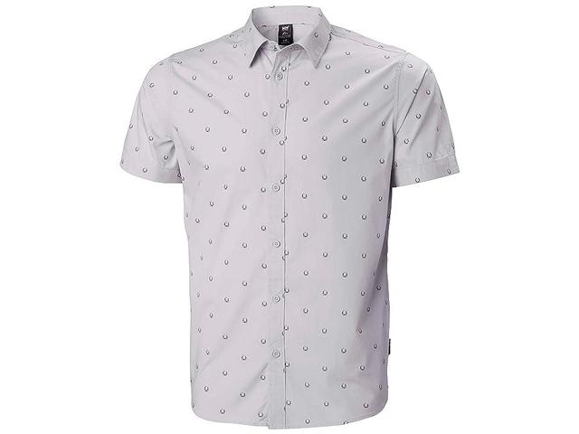 Helly Hansen Ftf Short Sleeve Shirt (Grey Fog Hammock) Men's Clothing Product Image