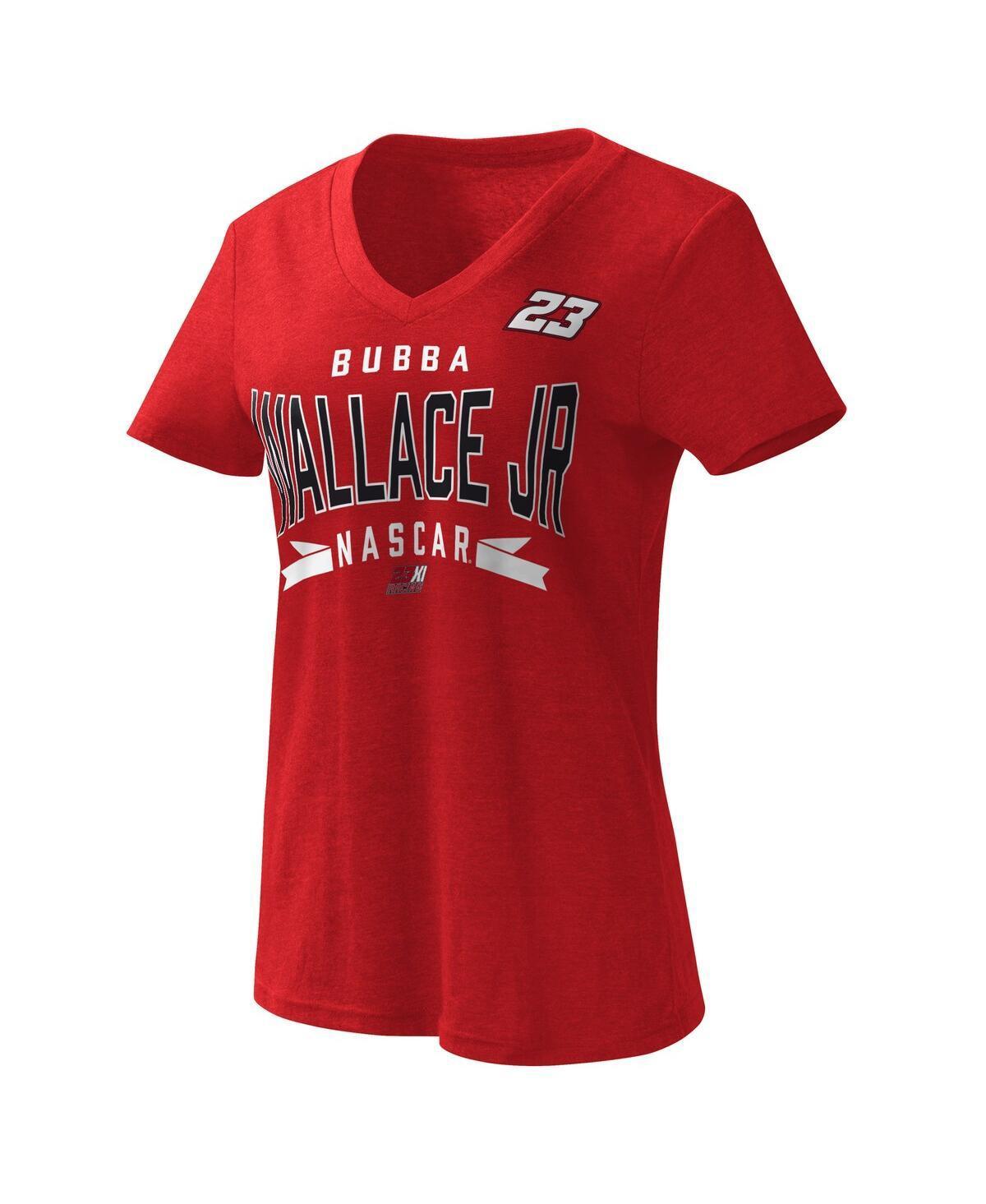 Womens G-iii 4Her by Carl Banks Red Bubba Wallace Dream Team V-Neck T-shirt Product Image