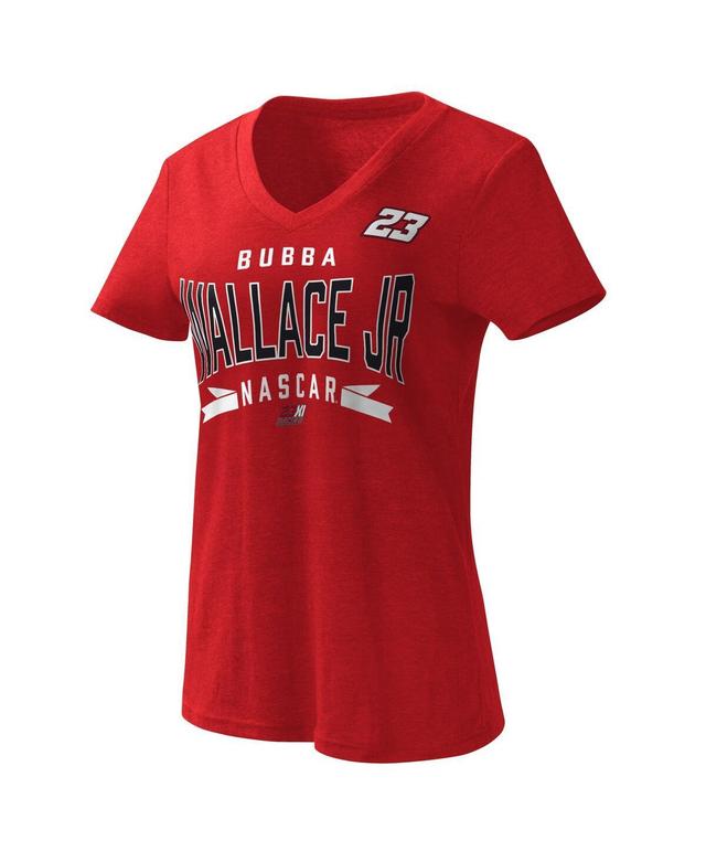 Womens G-iii 4Her by Carl Banks Red Bubba Wallace Dream Team V-Neck T-shirt Product Image