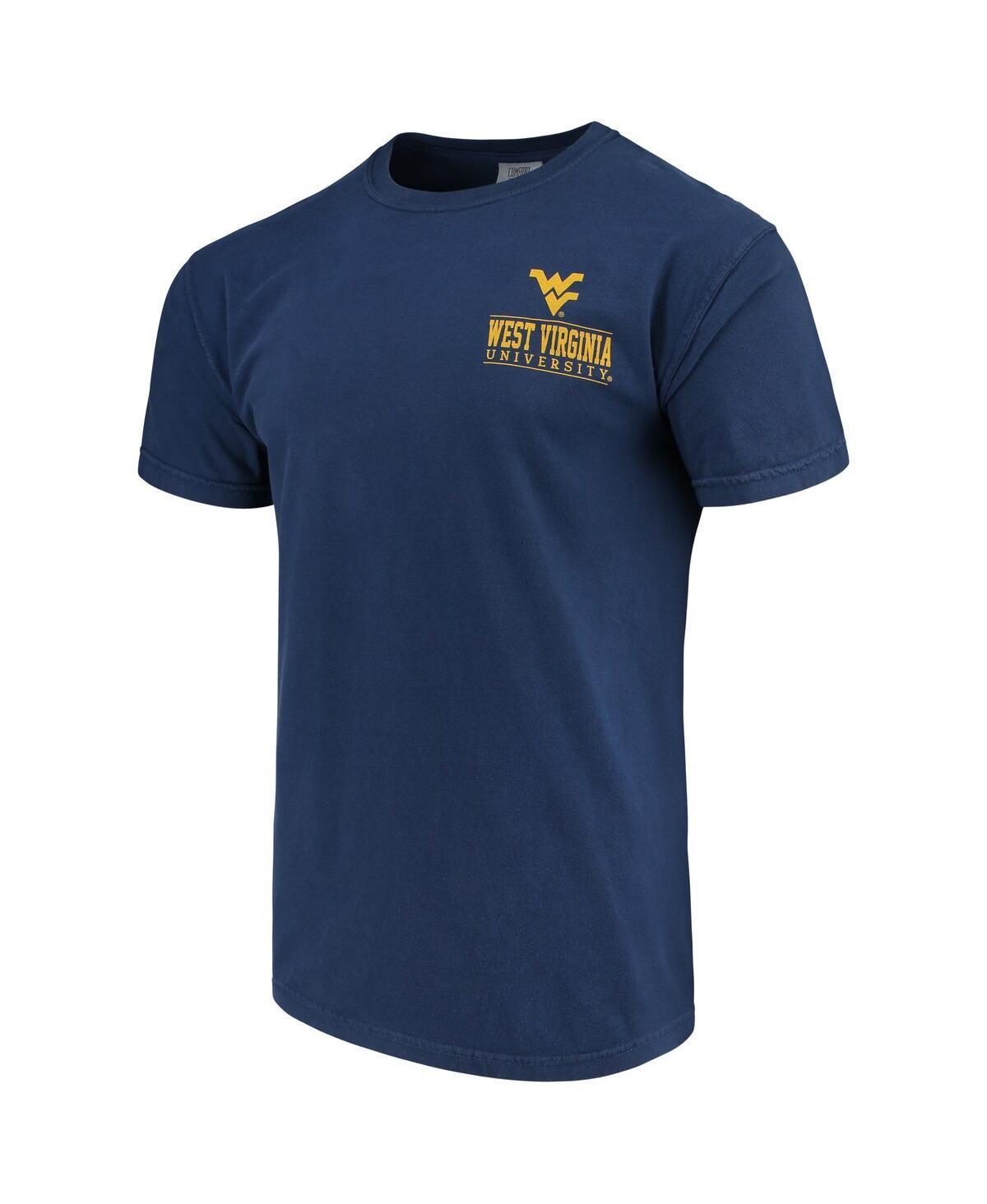 Mens West Virginia Mountaineers Comfort Colors Campus Icon T-Shirt Blue Product Image