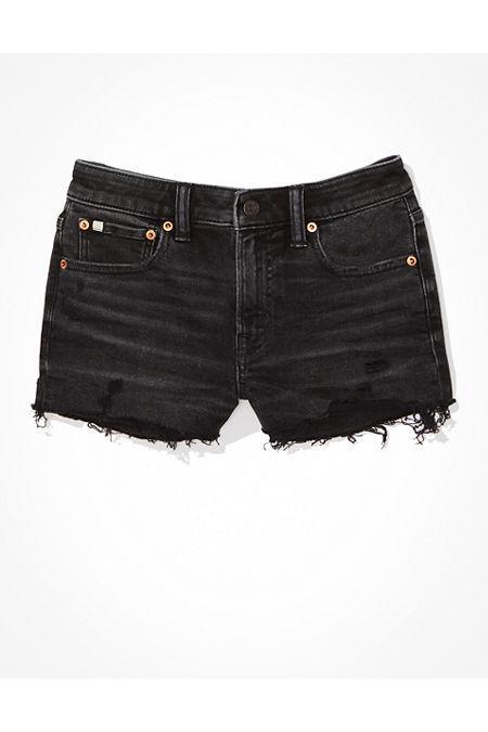 AE77 Premium High-Waisted Denim Short Short Womens Product Image