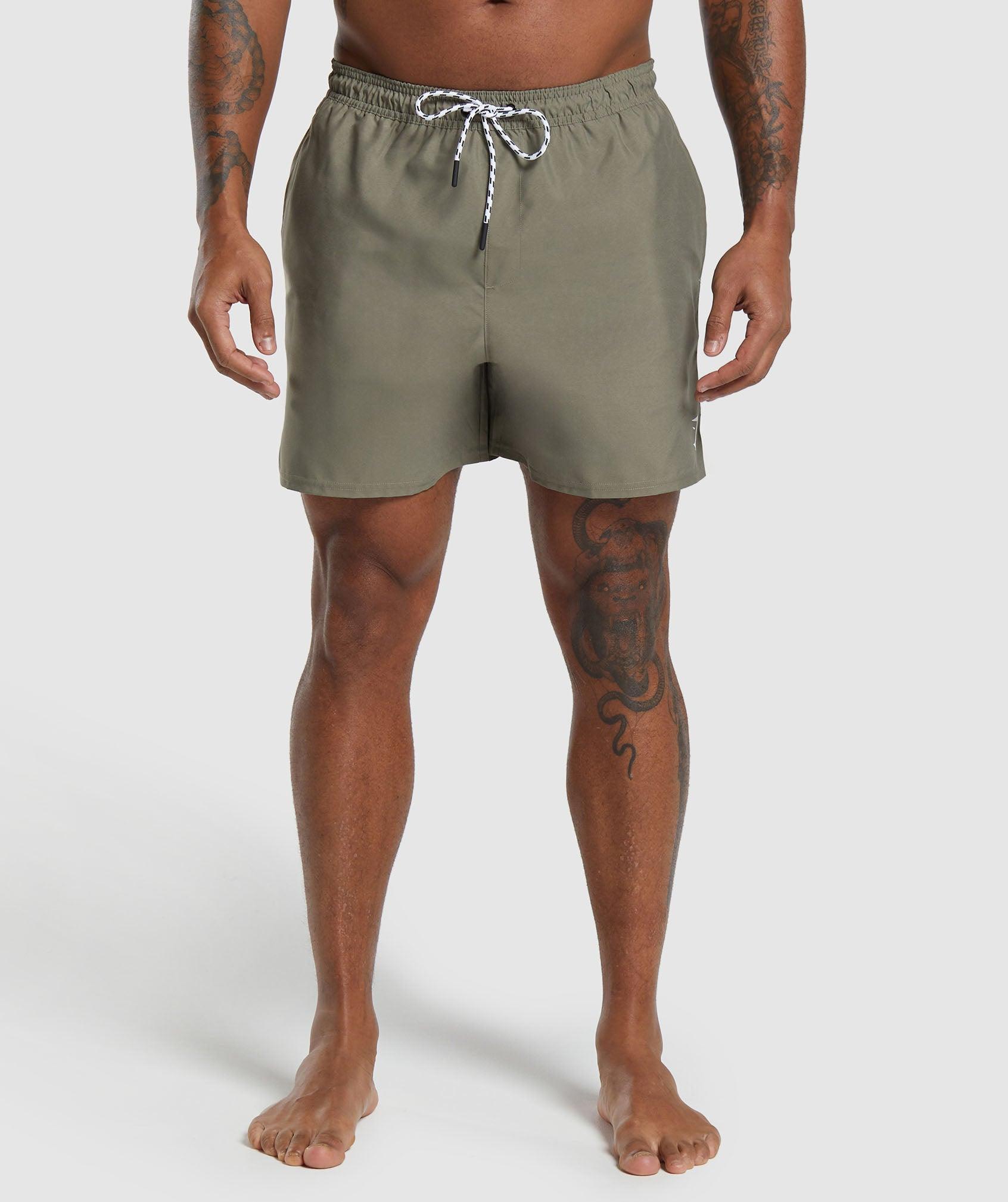 Gymshark 5" Swim Short - Utility Green Male Product Image